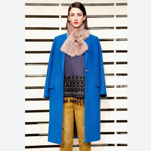 J.Crew Collection Harris Tweed Wool Single Button Coat Topcoat Size 0 - Picture 5 of 16